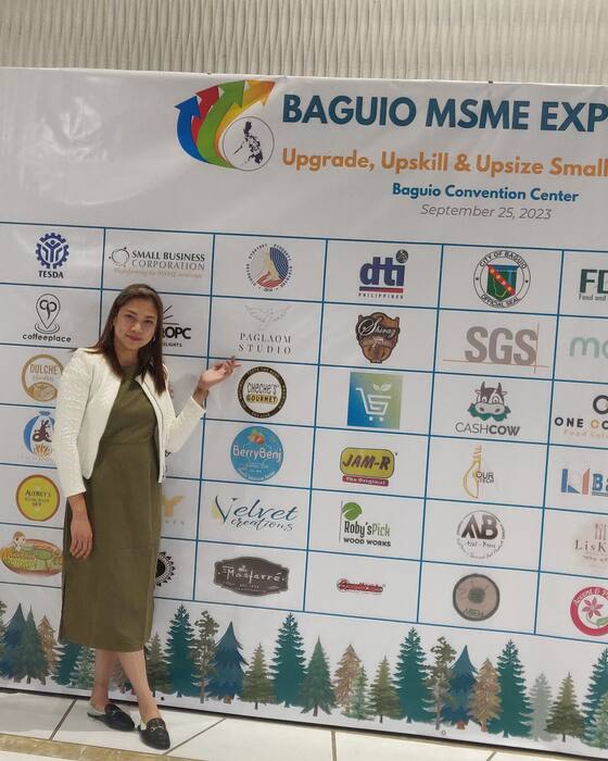 Ruth Maclang at the Baguio MSME Expo