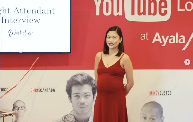 Ruth Maclang speaking at a YouTube workshop at Ayala