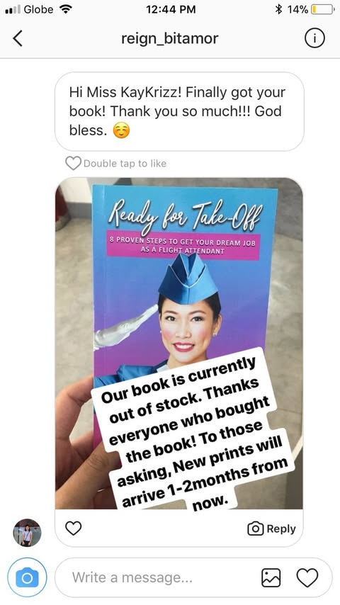 Reader sharing a Ready for Take-Off book order