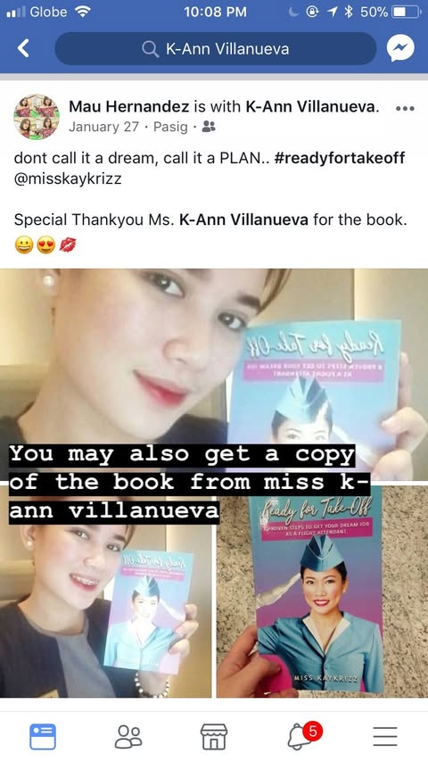 Reader sharing the Ready for Take-Off book on Instagram