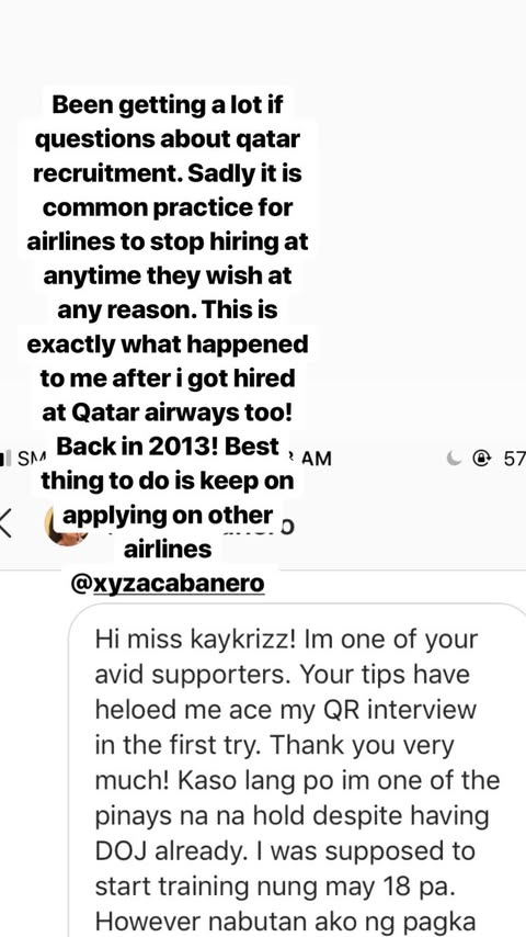 Reader message sharing that the Ready for Take-Off book helped with an interview